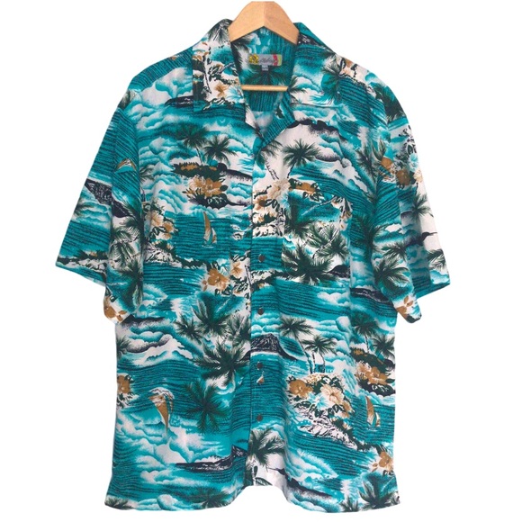 Aloha Joe Other - Aloha Joe Men’s Hawaiian Button Down Shirt Size Extra Large